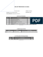 Ficha de Matrícula en Línea