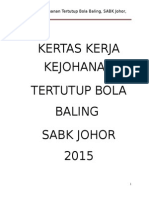 KEJOHANAN BOLA BALING SABK JOHOR 2015