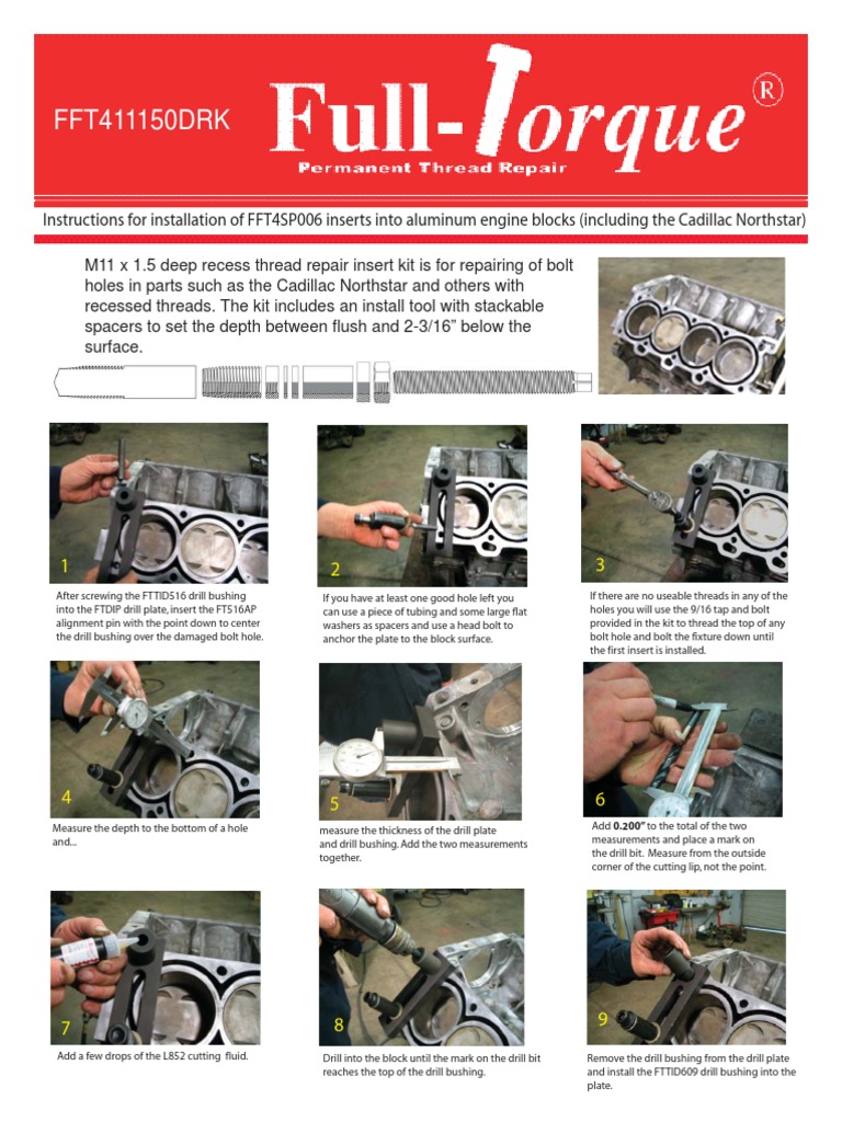 Inserts Into Aluminum Engine Blocks PDF Screw Nut (Hardware)