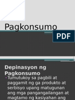 Pagkonsumo