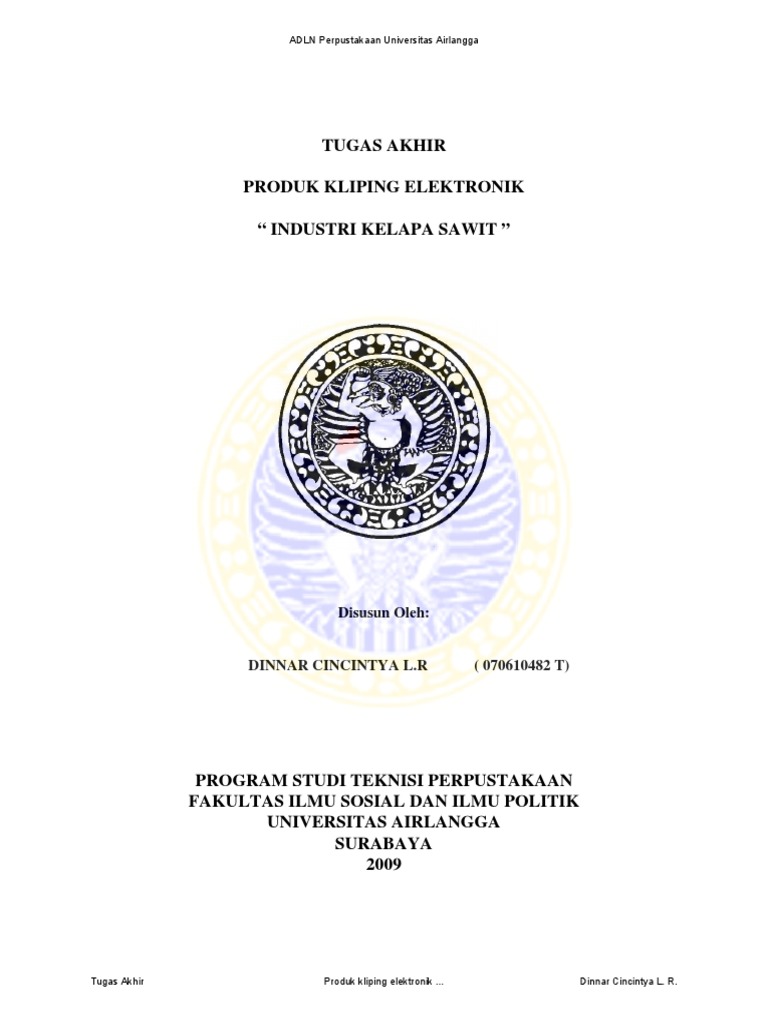 Ta Industri Kelapa Sawit Pdf