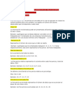 Elaboración de Tablas de Datos, Estadística