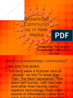 Knowledge Communiti Es in New Media