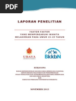 Download Laporan Penelitian BKKBN Faktor-faktor Yang Mempengaruhi Wanita Melahirkan Di Usia 15-19 Tahun by idfisetyaningrum SN260751687 doc pdf