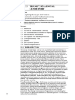 Unit-12 Transformational Leadership PDF