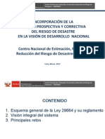 Gestion Prospectiva y Correctiva Del Riesgo de Desastre Cenepred