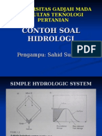 CONTOH SOAL HIDROLOGI