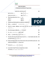 Cbse Test Paper-4 CLASS - X Mathematics (Arithmetic Progression)