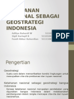 Ketahanan Nasional Sebagai Geostrategi Indonesia