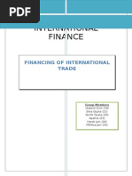 International Finance: Financing of International Trade