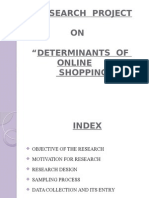 Determinants of Online Shopping Behavior
