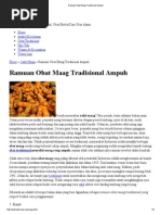 Ramuan Obat Maag Tradisional Ampuh