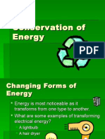 Conservation of Energy