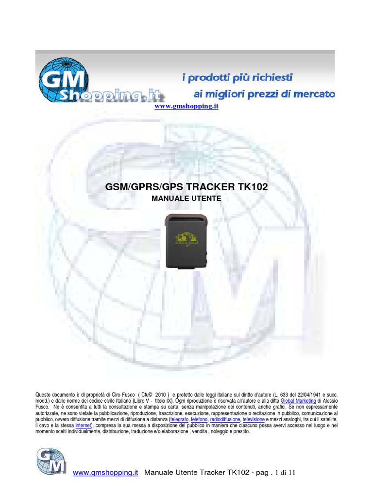 Gps Tracker Tk102 PDF