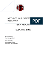 Electric Bike Research Report