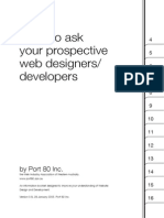 What to ask your prospective web designers/developers