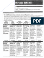 conference schedule