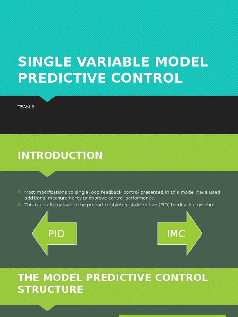 Single Variable Model Predictive Control | PDF | Electrical Engineering ...
