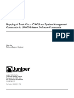 350023 Mapping of Basic Cisco Ios and System Management Commands to Junos Internet Software Commands