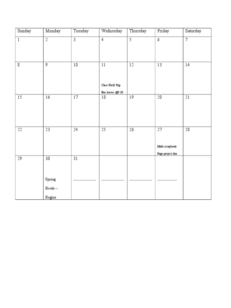 Calendar | PDF