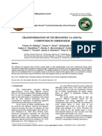 Transformation of Technogenic Cu and ZN Compounds in Chernozem