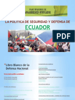 La Politica de Seguridad y Defensa de Ecuador