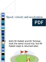 Speed, Velocity, Acceeration