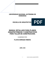 Manual Detallado Para Planos Arquitectónicos y Constructivos Para Taller de Construcción