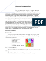 classroom management plan revised