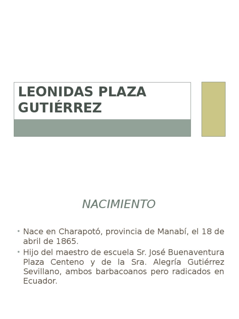 Leonidas Plaza Gutiérrez Política Conflicto armado