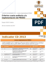 Criterios Auditoría PESSO y Evaluación CD 2013 - Implementación PESSO (Noviembre 2013)