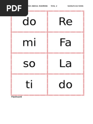 Do Re Mi Flashcard