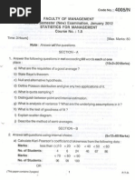 Stats MBA 1st Year