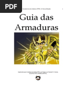 Cavaleiros Do Zodíaco - Guia Armaduras