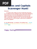 Download States and Capitals Scavenger Hunt  by Jessica Bonilla  SN260842703 doc pdf