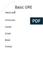 Top 5 Basic GRE Words