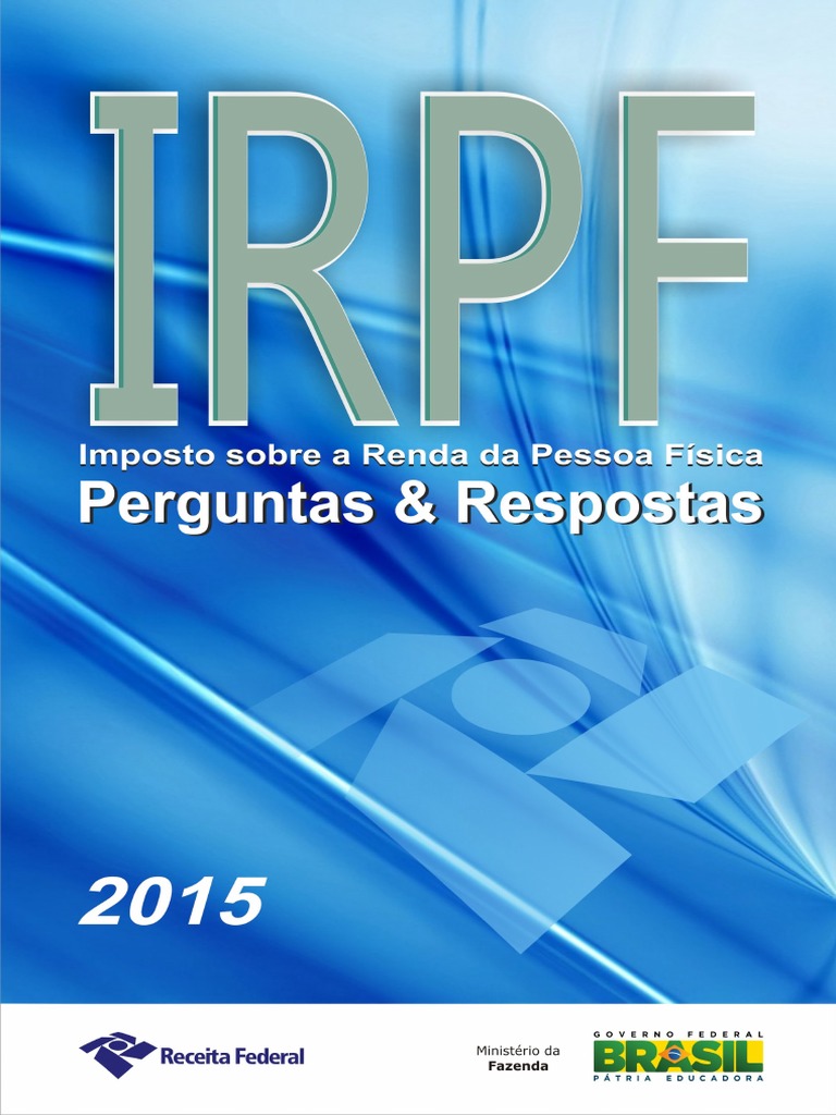Perguntas e Respostas IRPF 2015 | PDF | Imposto de Renda | Aplicativo ...