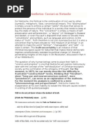 Aesthesis vs Aesthetics - Nietzsche and Cacciari