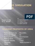 Process Simulation of Urea: Project Guide Dr. S. Nigam