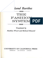 Barthes the Fashion System