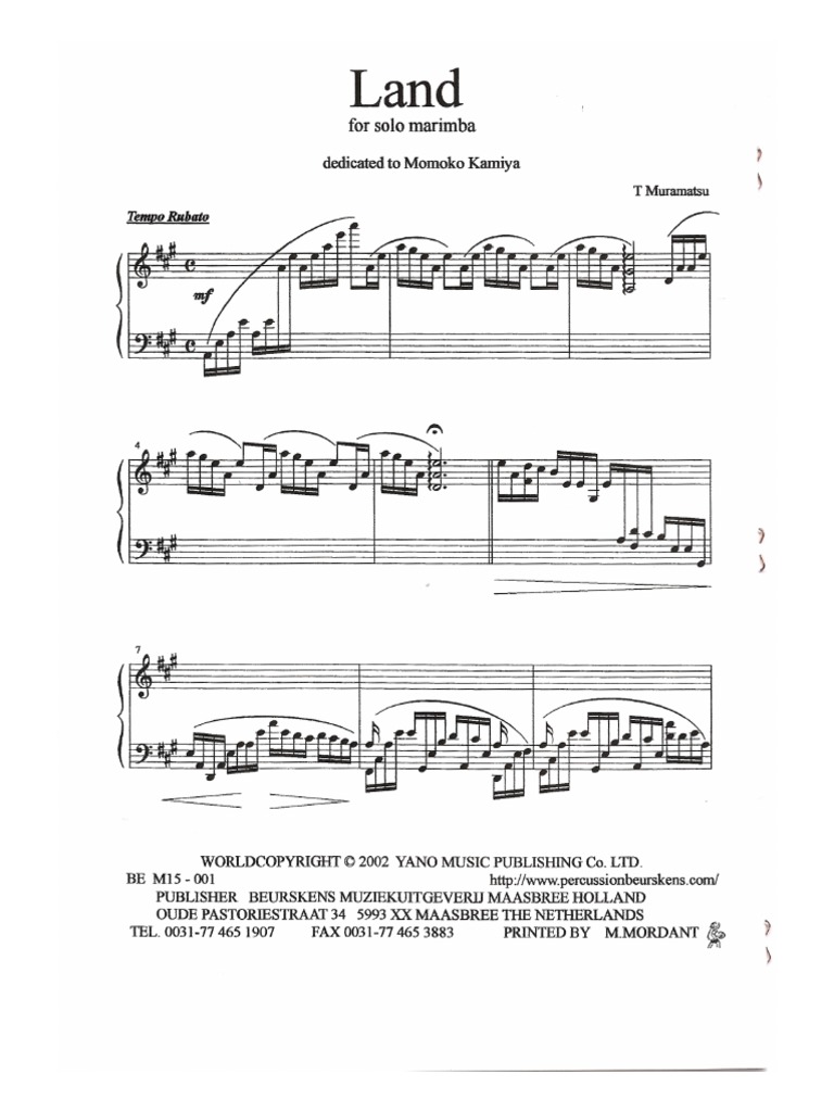 Land T.Muramatsu Marimba