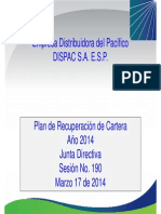 8. Propuesta de Las Políticas y Estrategias de Mejoramiento de Los Indicadores de Recaudo y Cartera 2014.