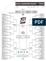 Men'S Basketball Championship Bracket: MW W S E