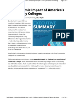The Economic Impact of America's Community Colleges: Posted On Tuesday, February 18th, 2014 - Written by Joshua Wright