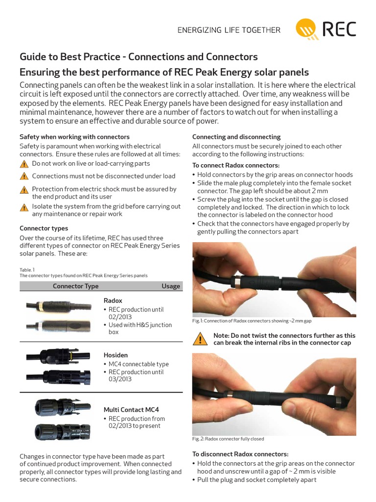 Best Practices for Radox Connectors | PDF | Electrical Connector ...
