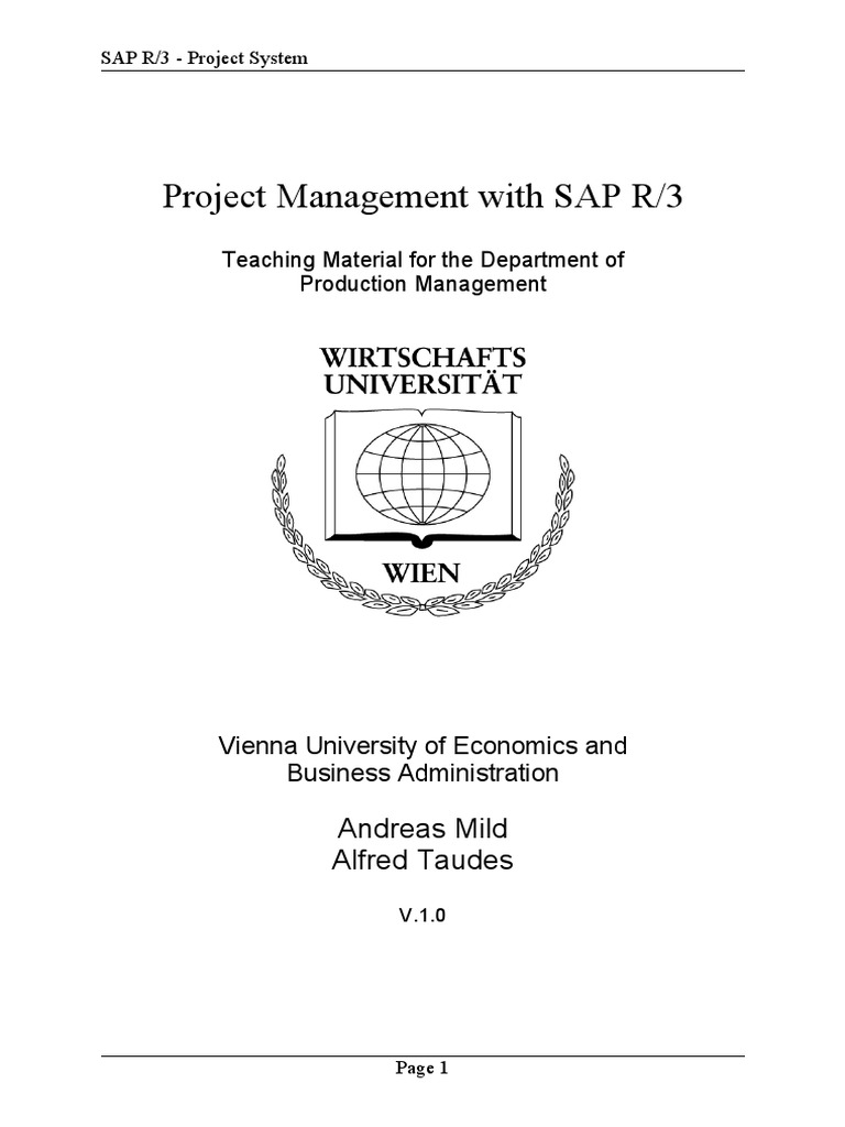 Project Management With SAP R3 - 2 | PDF | Computers