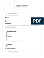 Contract Agreement Template