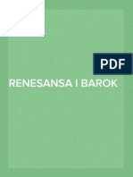 Renesansa I Barok U Hrvatskoj