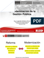 Modernizacin Del Estado y Gestion Publica