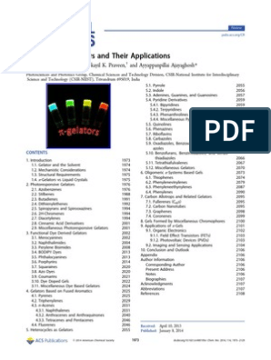 Química Orgânica (Polímeros) - Gelators | PDF | Liquid Crystal 